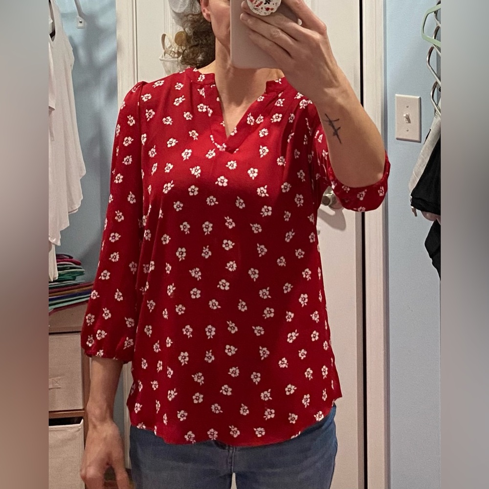 NWT Market &spruce sheer top